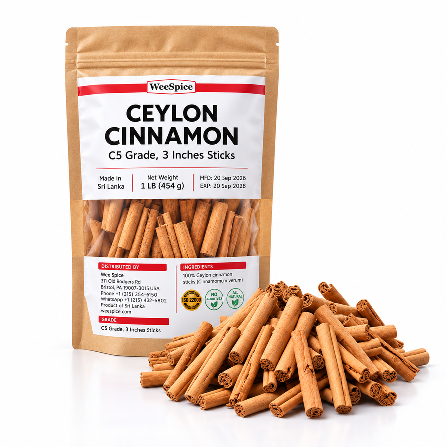 Ceylon Cinnamon Sticks 3 Inches Wholesale