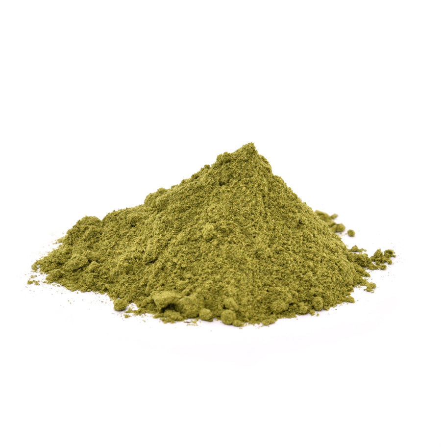 Green Sri Lankan moringa leaf powder