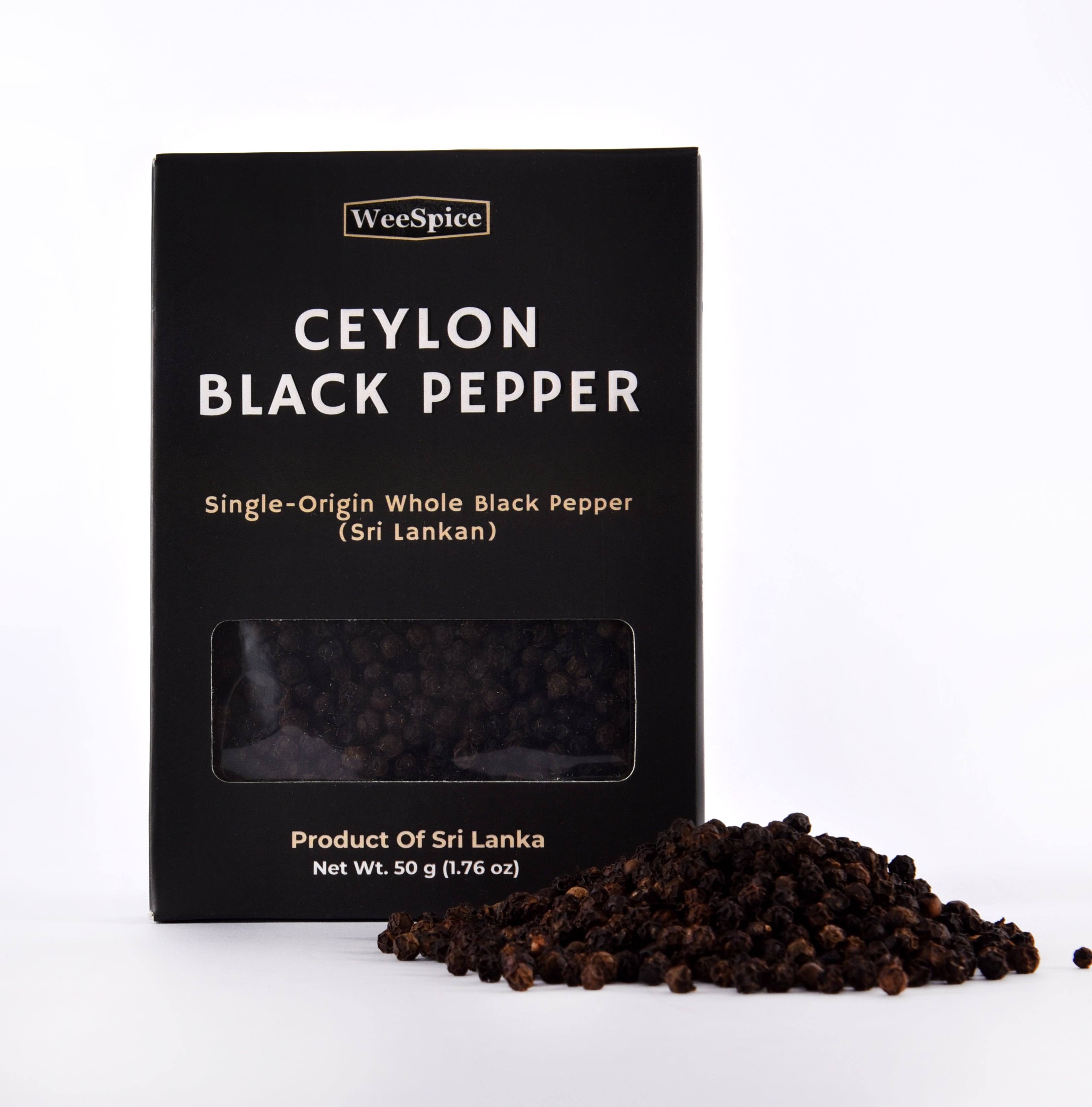 Ceylon Black Pepper Seeds (Whole Peppercorns)