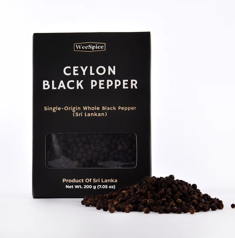 Ceylon Black Pepper Seeds (Whole Peppercorns) 200g