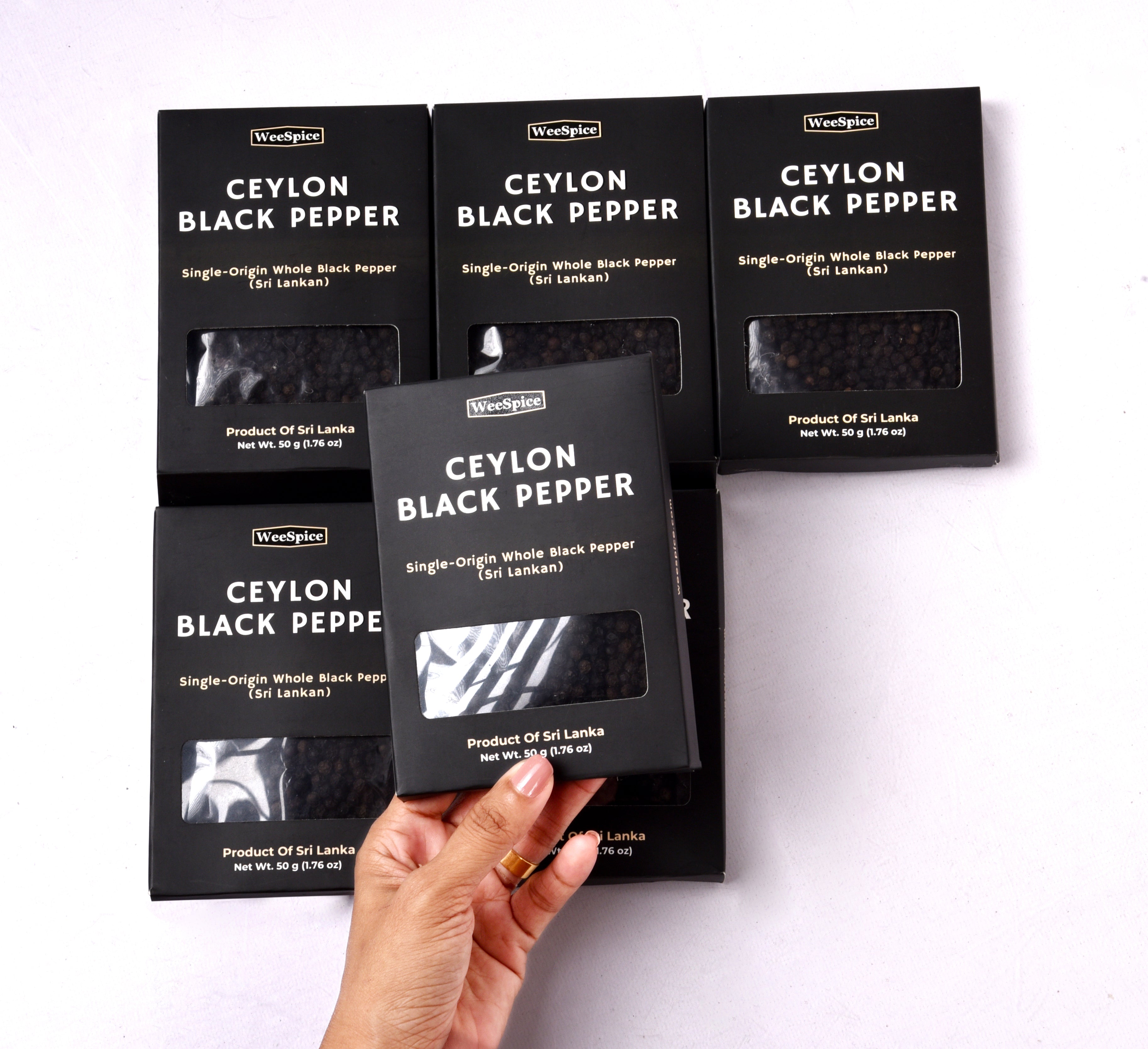 Ceylon Black Pepper Seeds (Whole Peppercorns) 4X Bundle 200g