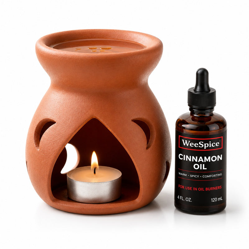 Cinnamon Oil with Clay Aroma Burner