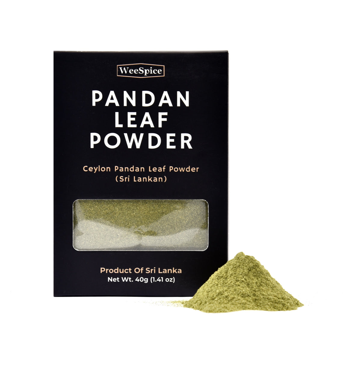 WeeSpice Ceylon Pandan Leaf Powder 40 g (1.41 oz) pack